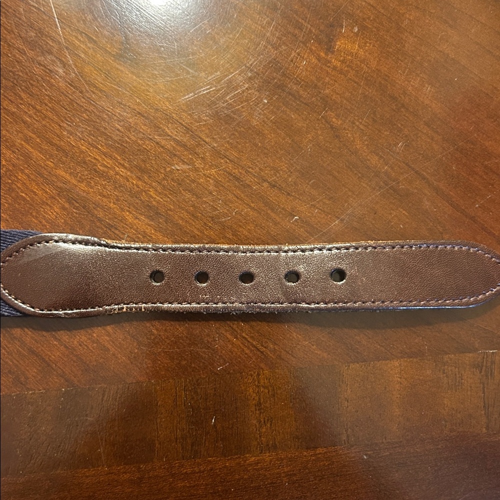 Brooks Brothers Navy and Red Big Kids Belt - Picture 4 of 7